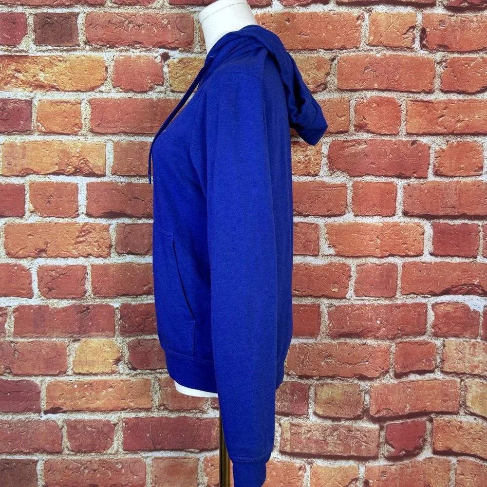 Nike Women's Blue Hoodie With Logo Size XS Fall Comfort‎ Kangaroo Pocket EUC